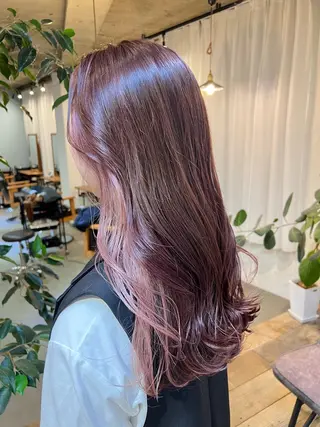 ロング ブリーチなしカラー 🌿‬脇黒丸 彩のヘアスタイル