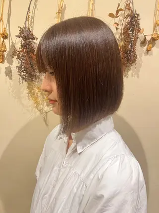 ミディアム シャンプーボーイセントラル所属・ミウラフウキ 髪質改善のヘアスタイル