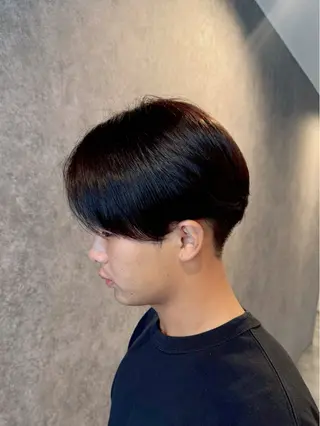 ショート パーマ メンズ 曲がる縮毛矯正 masashiのヘアスタイル