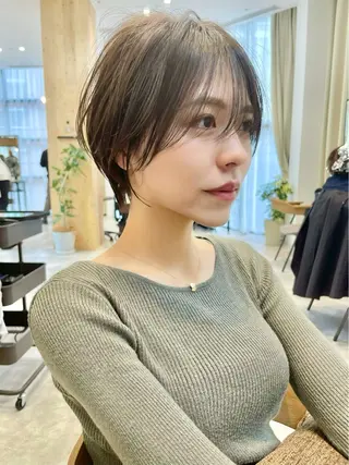 ショート 大阪/ショート 顔まわり/谷町のヘアスタイル