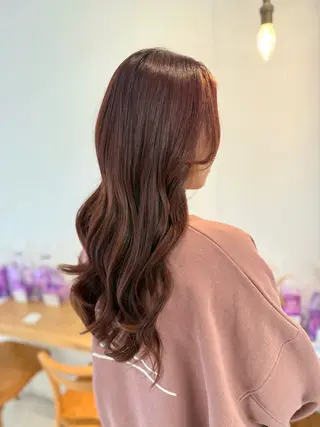 ロング カラー 安永 涼のヘアスタイル