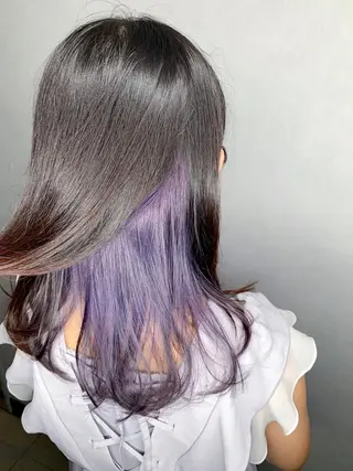 セミロング カラー パーマ ヘアアレンジ メンズ キッズ ネイル マツエク・マツパ 新宿駅近♡友達とOK 🦋W -ワット -のヘアスタイル