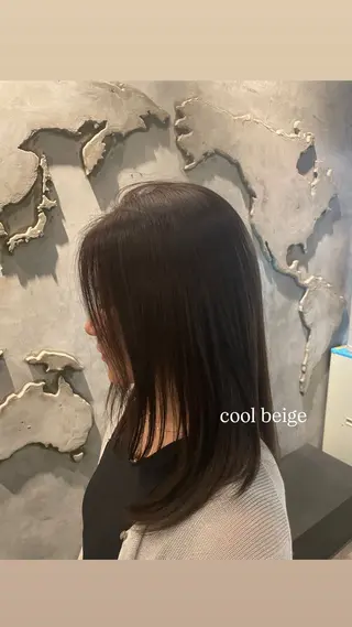 セミロング カラー 艶髪/トリートメント ⭐️KIRARI⭐️のヘアスタイル