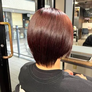 ショート カラー 💘 艶モテ/丁寧 カット💘rina.のヘアスタイル