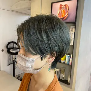 カラー メンズ 酸性ストレート・ メンズ  三原 楊子のヘアスタイル