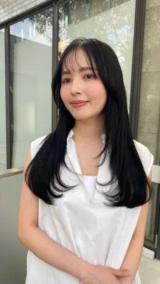 ロング ボブ／レイヤーモデル 募集中🫧ゆい🌼のヘアスタイル