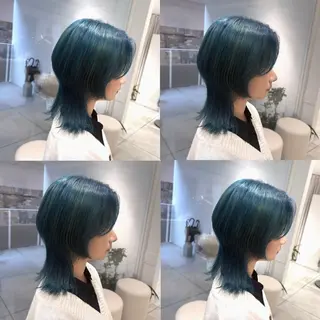 セミロング カラー カジュアルを女っぽく 𝗮𝘆𝗮𝗰𝗼のヘアスタイル