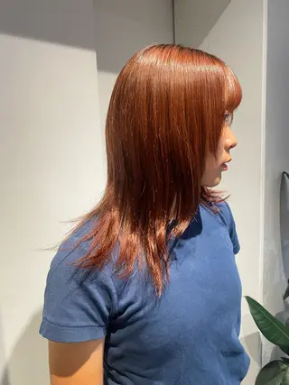 ミディアム カラー ミユウ👗🎀 /カラーリスト/ボブのヘアスタイル