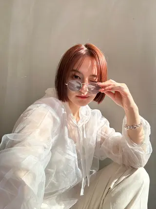 ショート カラー ショート/ボブ/ 心斎橋/宮脇美奈のヘアスタイル