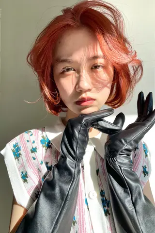 ショート カラー ヘアアレンジ Hair & make Lamp所属・梅田のブリーチ特化 美容師KAI🥰のヘアスタイル