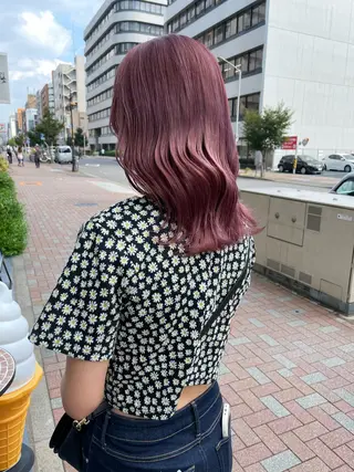 ロング カラー Bei Licoldo.所属・マツオカ マコのヘアスタイル