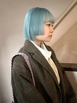 ショート 東のりか/ハイトーン ブリーチカラー/ボブのヘアスタイル