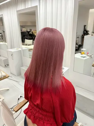 ミディアム カラー 透明感/艶髪カラー/ 韓国/rinaのヘアスタイル