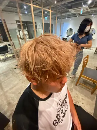 ショート カラー メンズ LATTE  渋谷所属・♡レイヤーカット れお♡のヘアスタイル