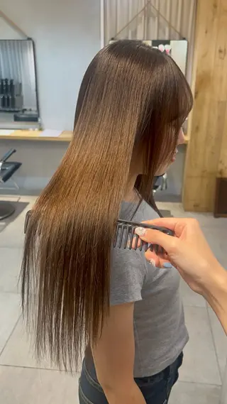 ロング パーマ Lomalia もえかのヘアスタイル