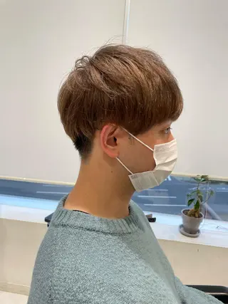 メンズ 透明感 カラー✨有坂映哉のヘアスタイル