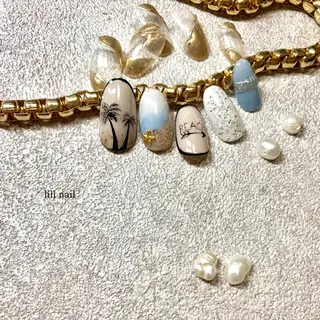 ミディアム pllia beautyのネイルデザイン