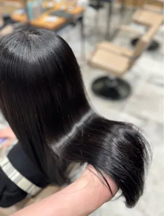 セミロング カラー 新宿透明感カラー 髪質改善/吉川怜奈のヘアスタイル