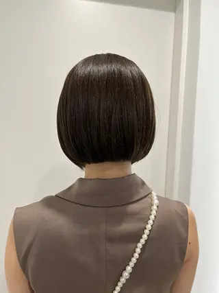 ショート モテヘア/グレージュ /ボブ/前原汐🎐のヘアスタイル