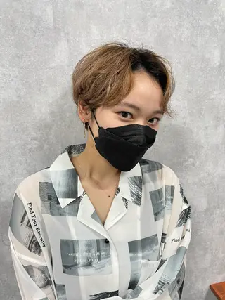 ショート C’LD hair  produce /シールドヘア所属・モテ髪/ボブ/ショー ト/アダチフウトのヘアスタイル