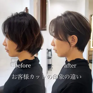ショート カラー Miyu’s渋谷所属・ショート/ハイライト 無料‼️愛斗のヘアスタイル