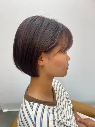 ショート オリーブベージュ/シ ョートボブたまき🧡のヘアスタイル