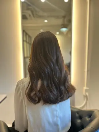 ロング カラー &chaLme   心斎橋所属・emi/髪質改善/ 韓国風/艶カラーのヘアスタイル