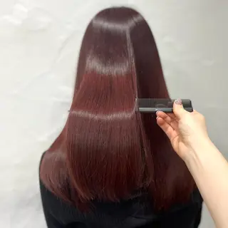 セミロング カラー 無料カットモデル ユナのヘアスタイル