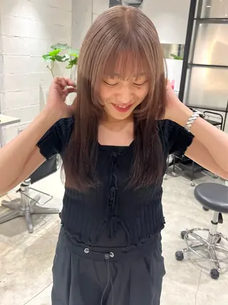 ロング カラー Juna✂️ レイヤー / ボブのヘアスタイル