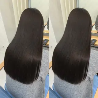 ロング 縮毛矯正/髪質改善/ レイヤー代々木/木下のヘアスタイル