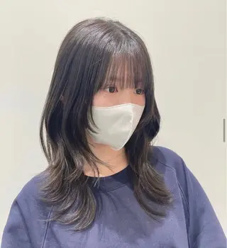 セミロング ❤︎︎韓国ヘア❤︎︎ 𝑺𝒉𝒊𝒉𝒐のヘアスタイル