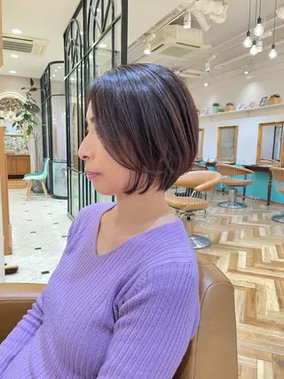 ショート 💎巻ける縮毛矯正/ 艶髪💎石渕智也のヘアスタイル