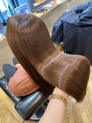 ロング カラー 艶カラー/韓国顔周り 🎀mamiのヘアスタイル