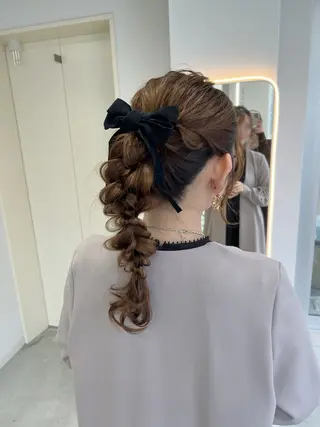 ロング maya レイヤーカットのヘアスタイル