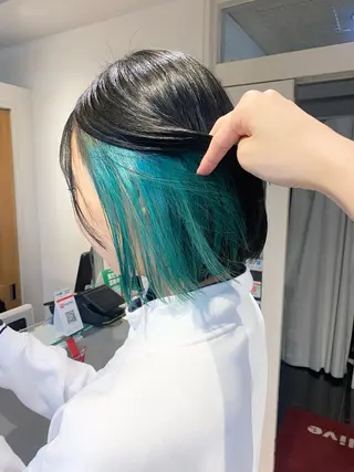 ミディアム カラー Aya　ブリーチなし 🌱　ダブルカラーのヘアスタイル