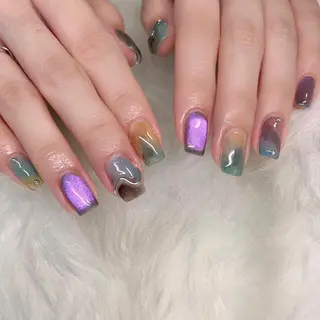 ミディアム ネイル マツエク・マツパ REVIA_nail maiのネイルデザイン