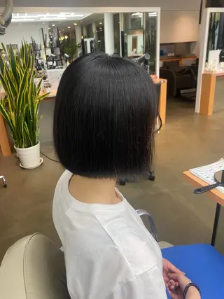 ショート DIFINOaoyama所属・🎧ayaka/ボブ /透明感カラー🩵のヘアスタイル