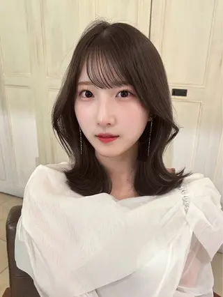 ミディアム 髪質改善透明感カラー 🤍Nanakoのヘアスタイル