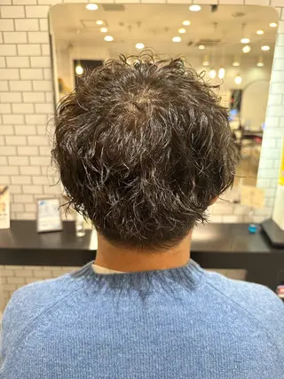 パーマ メンズ 髪質改善 すずきひじりのヘアスタイル
