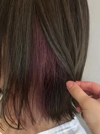 ミディアム SOU/エクステ /ダブルカラーのヘアスタイル