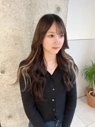 ロング りおな/エクステ /ミルクティーカラーのヘアスタイル