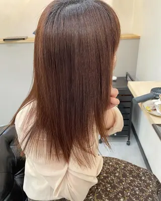 セミロング パーマ 高梨 菜々のヘアスタイル