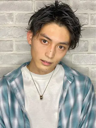 ショート パーマ 増子 幹樹のヘアスタイル