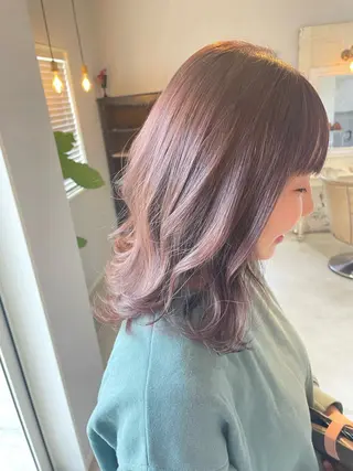 ミディアム カラー Matsubara asuka  ☪︎のヘアスタイル