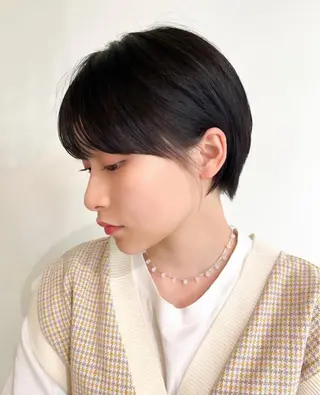 ショート ブリーチカラー🎀 韓国風/寺門美優のヘアスタイル