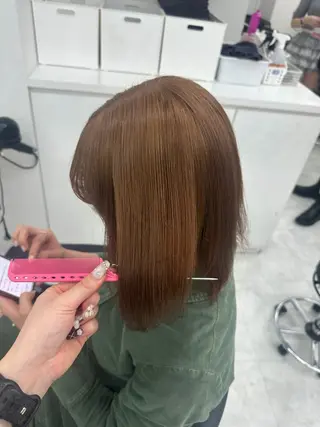 カラー 透ける透明感カラー 🤍anju🎀のヘアスタイル