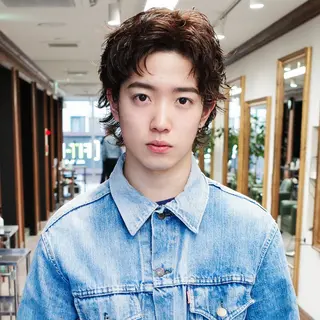 ショート カラー パーマ メンズ 栄/矢場町 三井太朗のヘアスタイル