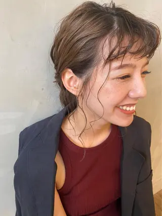 セミロング 🔥メンズカット/ パーマ/西田有輝🔥のヘアスタイル