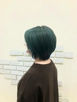 ショート 太白区白髪ぼかし/ ボブカット/千葉達人のヘアスタイル