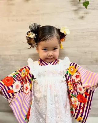 ヘアアレンジ キッズ ヘアメ/着付け 清水玲歌のヘアスタイル